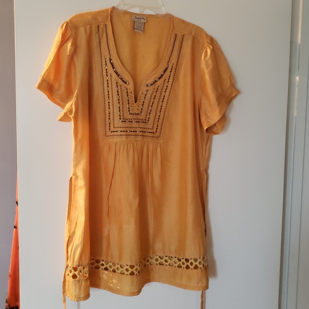 Indian style embroidered top.